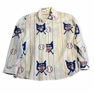 Alessandro Gherardeschi MLB 1996 Baseball Button Up Shirt Size XXL White